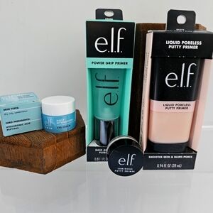 4 e.l.f. bundle- Poreless Power Grip primers luminous primer hydration eye cream